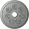 Ekena Millwork Spiral Ceiling Medallion (Fits Canopies up to 4"), 25 1/4"OD x 4"ID x 2"P, Primed White CM25SP - alternate 1